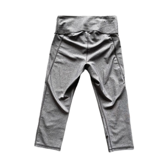 Under Armour Gray Compression HeatGear High Waisted Pocketed Capris Women’s M - Picture 2 of 8